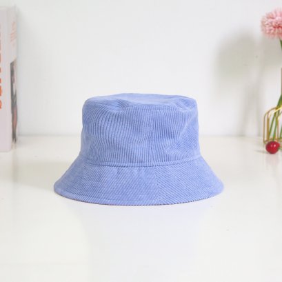 หมวกบักเกต ลายลูกฟูกม่วงอ่อน