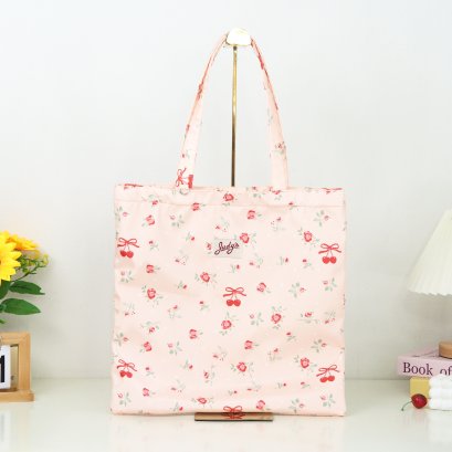 BookBag ดอกไม้เชอรี่ส้มอ่อน