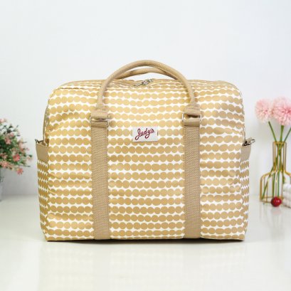 CARRYON ผ้ากันน้ำพิมพ์ลาย จุดไข่ปลาเหลืองทอง