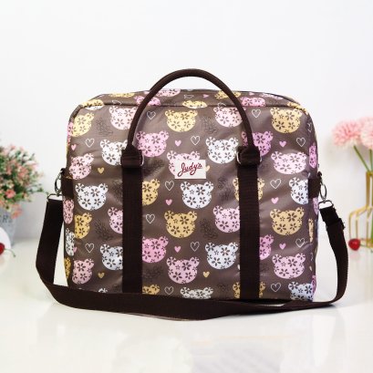 เดืนทางทรงหมอน หมีหัวใจพื้นน้ำตาล