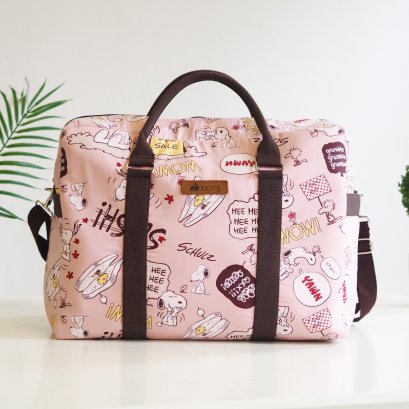 CARRYON ลายสนูปปี้ดอกไม้ชมพู