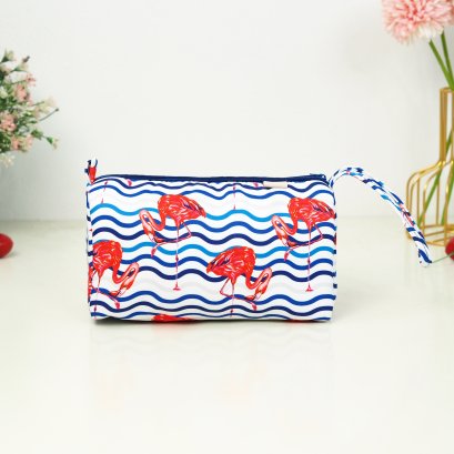 เครื่องสำอางรังผึ้ง ผ้ากันน้ำ  ฟลามิงโก้คลื่นกรม