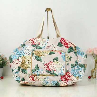 กระเป๋าเดินทางพับได้  เดินทางพับได้ไฮเดรนเยียเบจ