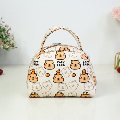 ทรงโดม ลาย Capybara ผลส้ม