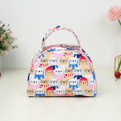 ทรงโดม ลาย กลุ่มหมาชมพูฟ้า