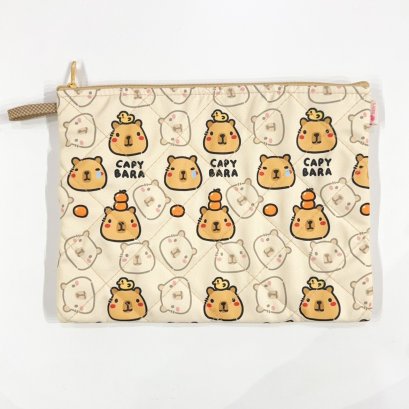 กระเป๋าโดเรม่อนไซส์ M  Capybara ผลส้ม
