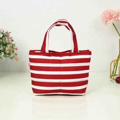 ถือจิ๋ว XS   ผ้ากันน้ำ ริ้วแดง