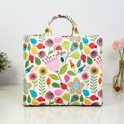 Emily ผ้ากันน้ำพิมพ์ลาย ดอกทับทิม