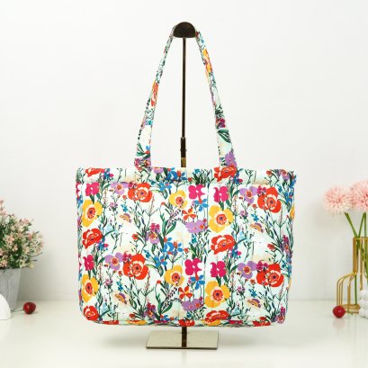 BUNBUN ผ้ากันน้ำ ดอกหญ้าพื้นเขียว