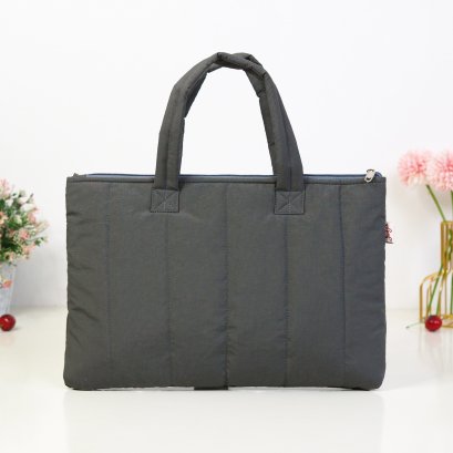 NoteBook ผ้าไนล่อนกันน้ำ สีเทาเข้ม