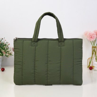 NoteBook ผ้าไนล่อนกันน้ำ สีเขียวมะกอก