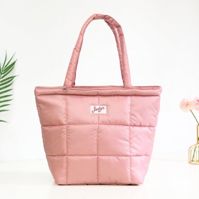 ช้อปปิ้งกันน้ำใบใหญ่ สีชมพู