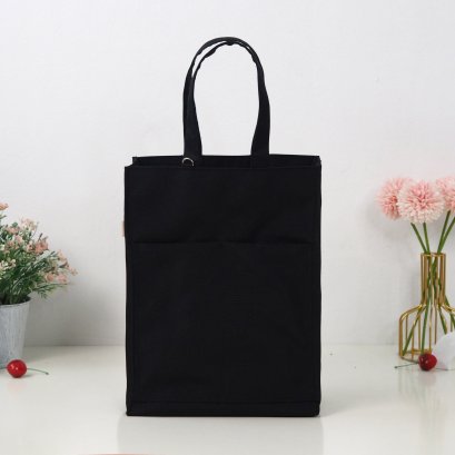 กระเป๋าใบกลาง รุ่น ทรงสูง XL ไนล่อน สีดำ