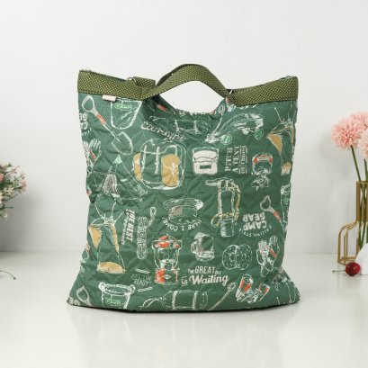 Hana Pre ผ้ากันน้ำพิมพ์ลาย แค้มปิ้งเขียว