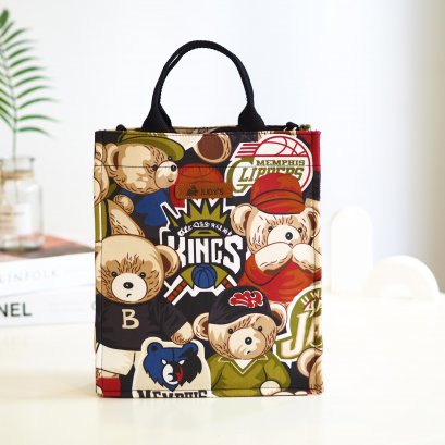 กระเป๋าใส่ไอแพด ลายหมีเบสบอล