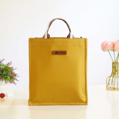 กระเป๋าใส่ไอแพด ลายเหลืองมัสตาด