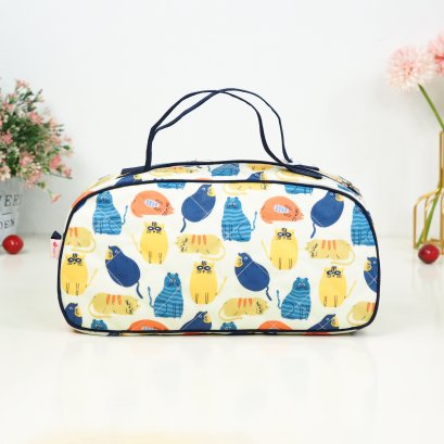 JAZZ กระเป๋าเอนกประสงค์ ผ้ากันน้ำ แมวอ้วนครีม