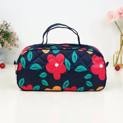 JAZZ กระเป๋าเอนกประสงค์ ผ้ากันน้ำ ดอกแดงกรม