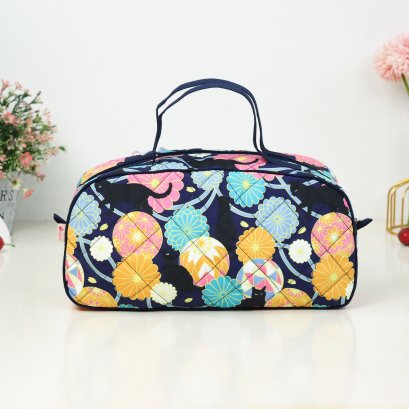 JAZZ กระเป๋าเอนกประสงค์ ผ้ากันน้ำ แมวดอกไม้กรม