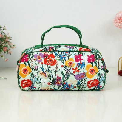 JAZZ กระเป๋าเอนกประสงค์ ผ้ากันน้ำ ดอกหญ้าพื้นเขียว