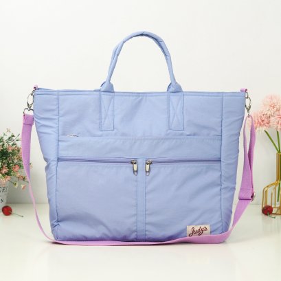 จินนี่ช่องเยอะ XL ผ้าไนล่อน สีม่วง