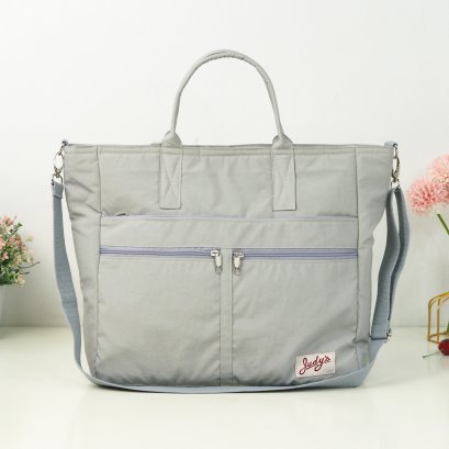 จินนี่ช่องเยอะ XL ผ้าไนล่อน  สีเทา