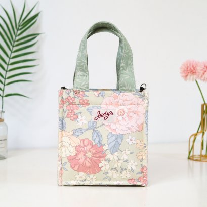 มาการอง ลายดอกมหาโชคเขียว