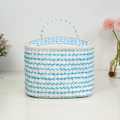 คสอ.หมอทรงไข่ ลายจุดไข่ปลาครีมฟ้า