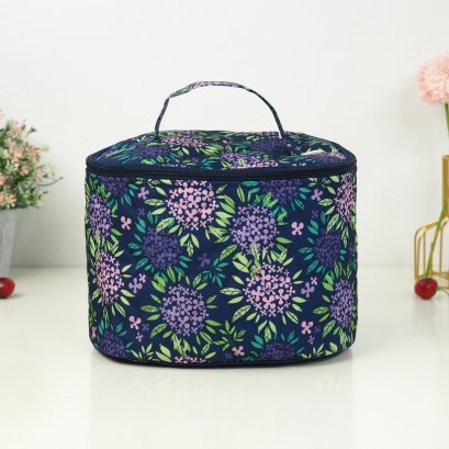 คสอ.หมอทรงไข่ ลายดอกเข็มม่วงกรม