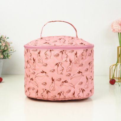 คสอ.หมอทรงไข่ ลายกระต่ายใบไม้ชมพู