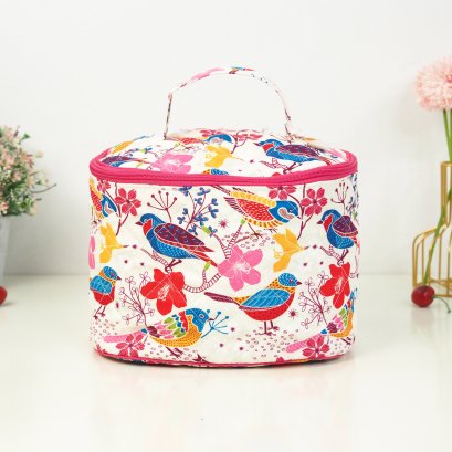 คสอ.หมอทรงไข่ ลายนกแฟนซี่ชมพูครีม