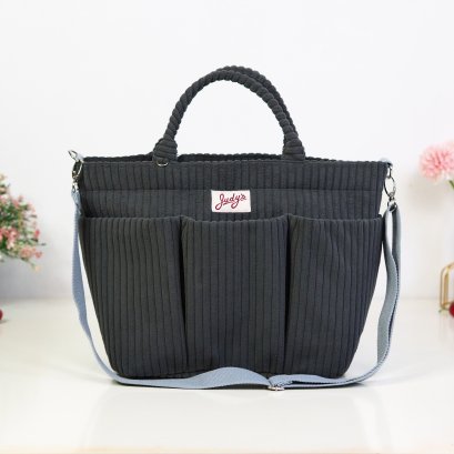 Melody ผ้าลูกฟูกสีเทาเข้ม