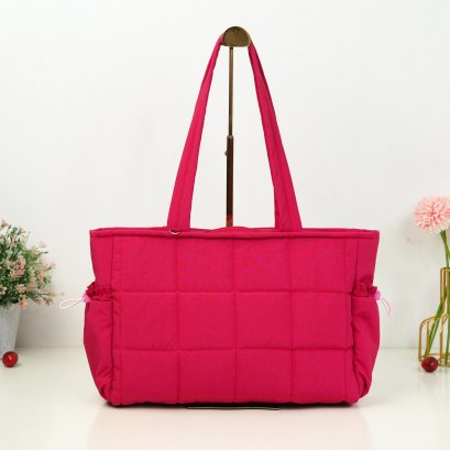 NENA ช้อปปิ้งนีน่า ผ้าไนล่อนกันน้ำ สีชมพูบาร์บี้