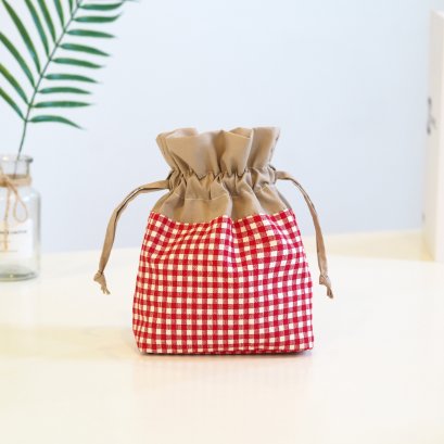 สะพายรูดจิ๋ว ลายสก๊อตแดง