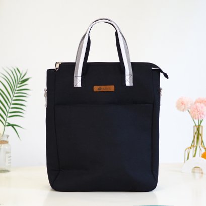 กระเป๋าเป้โน๊ตบุ๊ค PONY ลายดำสายสปอร์ต