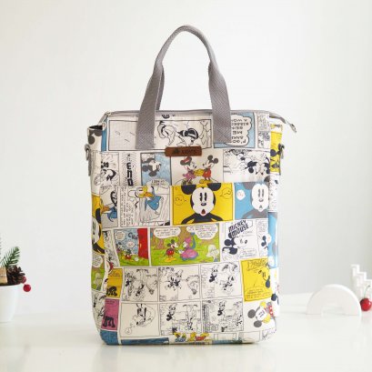 กระเป๋าเป้โน๊ตบุ๊ค PONY ลายมิกกี้การ์ตูน