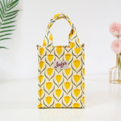 เอกสารจิ๋วมีซิป ลายทิวลิปเหลือง