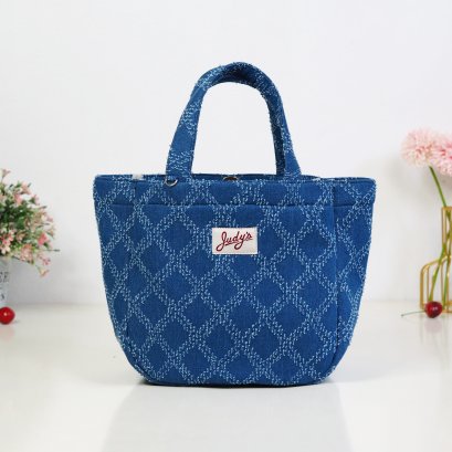 ปุ๊กปิ๊ก ผ้ายีนส์เดินตาราง