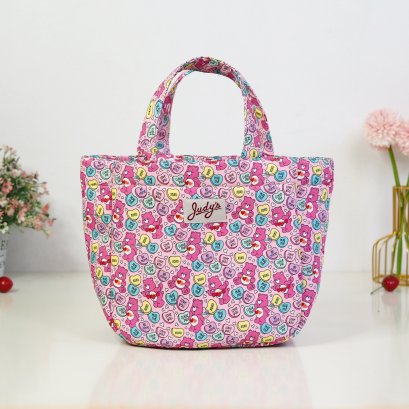 ปุ๊กปิ๊ก ผ้ากันน้ำลาย หมีชมพู