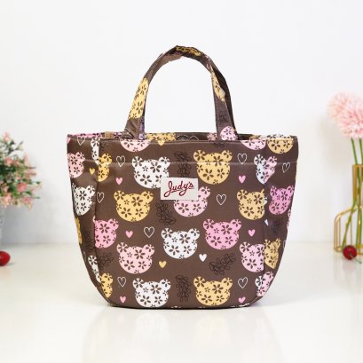 ปุ๊กปิ๊ก ผ้ากันน้ำลาย หมีหัวใจน้ำตาล