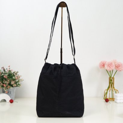 ถังสะพายปากรูด Relax (เล็ก) สีดำ