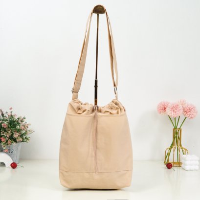 ถังสะพายปากรูด Relax (เล็ก) สีอัลมอนด์