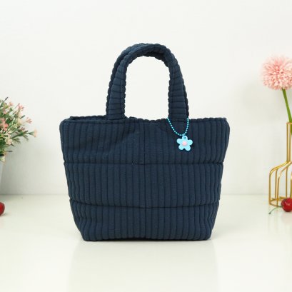 ถือMปากกระดุม ผ้าลูกฟูก สีกรม