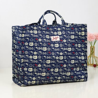 Shopping Jumbo ผ้ากันน้ำพิมพ์ลาย คิตตี้กรม