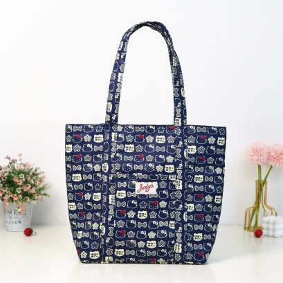 ช้อปปิ้งปะหน้า ผ้ากันน้ำพิมพ์ลาย คิตตี้กรม