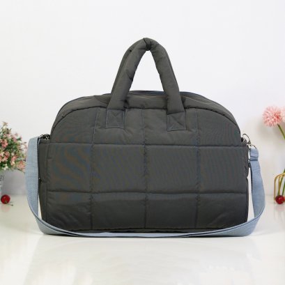 เดินทางทรงสปอร์ต สีเทาไนลอน