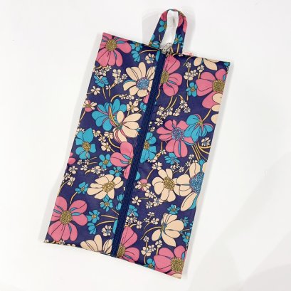 กระเป๋ารองเท้า ชบาชมพูกรม