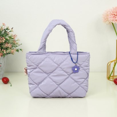 ถือจิ๋ว XS ผ้าเมทัลลิค สีม่วง