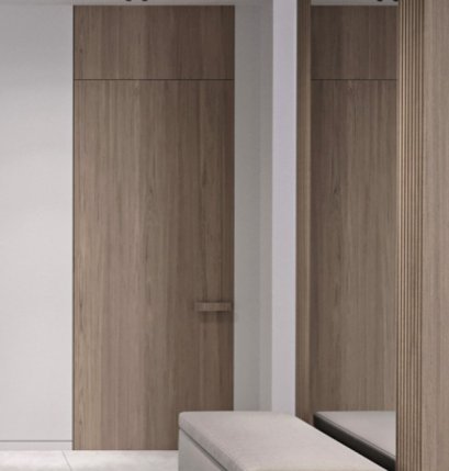 ประตูupvcสูง220CM_สีwallnut