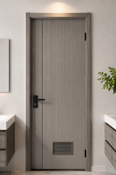 ประตูupvc_บานห้องน้ำ_สีStoneGrey_เจาะเกล็ด